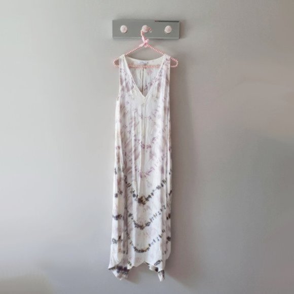 NWT Young Fabulous & Broke Ali mauve tie dye maxi dress, S - Picture 7 of 8